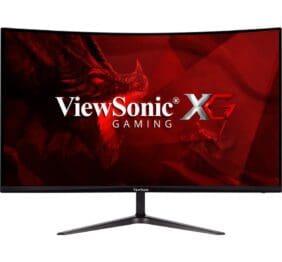 ViewSonic OMNI VX3218-PC-MHD 32 Inch Curved 1080p 1ms 165Hz Gaming Monitor with Adaptive Sync, Eye Care, HDMI and Display Port