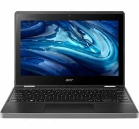 Acer TravelMate Spin B3 B311RN-33 TMB311RN-33-C0JS 11.6" Touchscreen Convertible 2 in 1 Notebook - WXGA - 60 Hz - Intel N-Series N100 - 4 GB - 128 GB Flash Memory - English Keyboard - Black
