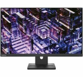 Lenovo ThinkVision E24q-30 24" Class WQHD LED Monitor - 16:9 - Raven Black