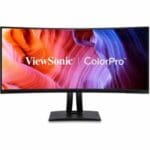 ViewSonic ColorPro VP3456A 34" Class UW-QHD Curved Screen LED Monitor - 21:9 - Black