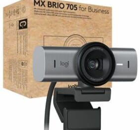 Logitech MX Brio 705 for Business 4K Webcam with Auto Light Correction, Ultra HD, Auto-Framing, Show Mode, USB-C, Works with Microsoft Teams, Zoom, Google Meet, Graphite