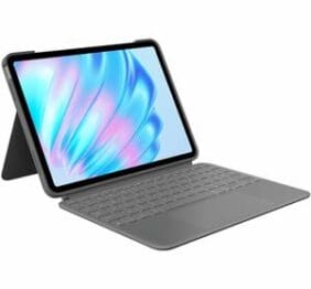 Logitech Combo Touch iPad Air 11-inch (M2 & M3), iPad Air (5th gen) Keyboard Case - Detachable backlit keyboard with kickstand - Oxford Grey