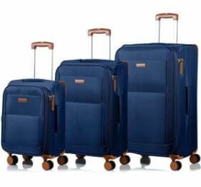 CHAMPS Classic Collection - 3-piece Softside Luggage set - Navy