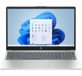 HP 15-fd0000 15-fd0107ds 15.6" Notebook - HD - Intel N-Series N100 - 4 GB - 128 GB Flash Memory - Natural Silver, Moonlight Blue