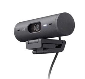 Logitech Brio 505 Full HD Webcam, TAA Compliant, Auto-Framing, Show Mode, Dual Noise Reduction Mics, Privacy Shutter