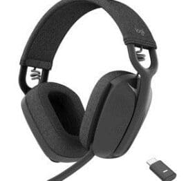 Logitech Zone Vibe Wireless Bluetooth® headphones with USB receiver and noise-canceling mic