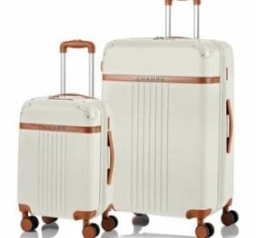 CHAMPS Vintage Collection - 2-piece Hardside Luggage set - Ivory