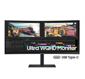 Samsung ViewFinity S6 S34C654UAN 34" Class UW-QHD Curved Screen LCD Monitor - 21:9 - Black